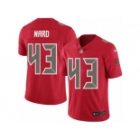 Men Nike Tampa Bay Buccaneers #43 T.J. Ward Limited Red Rush Vapor Untouchable NFL Jersey