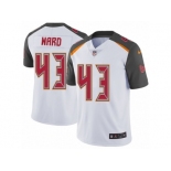 Men Nike Tampa Bay Buccaneers #43 T.J. Ward White Vapor Untouchable Limited Player NFL Jersey