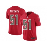 Men Nike Tampa Bay Buccaneers #51 Kendell Beckwith Limited Red Rush Vapor Untouchable NFL Jersey