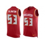 Men Nike Tampa Bay Buccaneers #53 Adarius Glanton Limited Red Player Name & Number Tank Top NFL Jersey