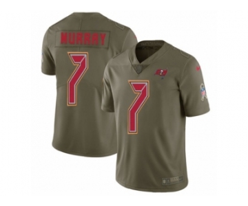 Men Nike Tampa Bay Buccaneers #7 Patrick Murray Limited Olive 2017 Salute to Service NFL Jersey