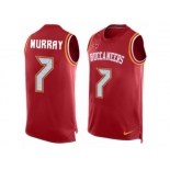 Men Nike Tampa Bay Buccaneers #7 Patrick Murray Limited Red Player Name & Number Tank Top NFL Jersey