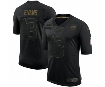 Men Tampa Bay Buccaneers #13 Mike Evans Nike 2020 Salute To Service Limited Jersey Black