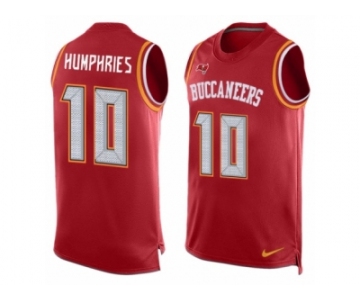 Men's Nike Tampa Bay Buccaneers #10 Adam Humphries Limited Red Player Name & Number Tank Top NFL Jersey