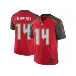 Men's Nike Tampa Bay Buccaneers #14 Ryan Fitzpatrick Red Team Color Vapor Untouchable Limited Player NFL Jersey