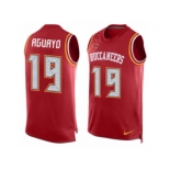 Men's Nike Tampa Bay Buccaneers #19 Roberto Aguayo Limited Red Player Name & Number Tank Top NFL Jersey