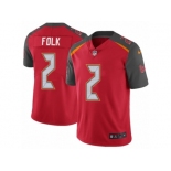 Men's Nike Tampa Bay Buccaneers #2 Nick Folk Red Team Color Vapor Untouchable Limited Player NFL Jersey