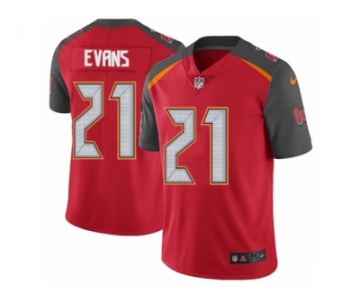 Men's Nike Tampa Bay Buccaneers #21 Justin Evans Vapor Untouchable Limited Red Team Color NFL Jersey