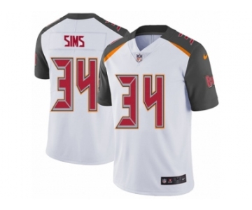 Men's Nike Tampa Bay Buccaneers #34 Charles Sims Vapor Untouchable Limited White NFL Jersey