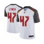 Men's Nike Tampa Bay Buccaneers #47 John Lynch White Vapor Untouchable Limited Player NFL Jersey