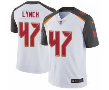 Men's Nike Tampa Bay Buccaneers #47 John Lynch White Vapor Untouchable Limited Player NFL Jersey