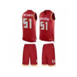 Men's Nike Tampa Bay Buccaneers #51 Kendell Beckwith Limited Red Tank Top Suit NFL Jersey