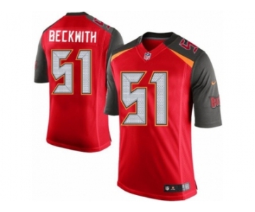 Men's Nike Tampa Bay Buccaneers #51 Kendell Beckwith Limited Red Team Color NFL Jersey