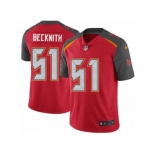 Men's Nike Tampa Bay Buccaneers #51 Kendell Beckwith Vapor Untouchable Limited Red Team Color NFL Jersey