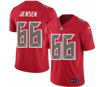 Men's Nike Tampa Bay Buccaneers #66 Ryan Jensen Limited Red Rush Vapor Untouchable NFL Jersey