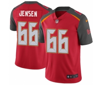 Men's Nike Tampa Bay Buccaneers #66 Ryan Jensen Red Team Color Vapor Untouchable Limited Player NFL Jersey