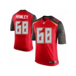 Men's Nike Tampa Bay Buccaneers #68 Joe Hawley Limited Red Team Color NFL Jersey