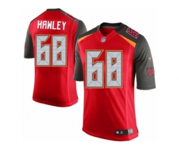 Men's Nike Tampa Bay Buccaneers #68 Joe Hawley Limited Red Team Color NFL Jersey