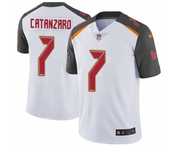 Men's Nike Tampa Bay Buccaneers #7 Chandler Catanzaro White Vapor Untouchable Limited Player NFL Jersey