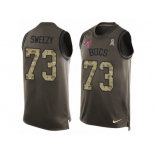 Men's Nike Tampa Bay Buccaneers #73 J. R. Sweezy Limited Green Salute to Service Tank Top NFL Jersey