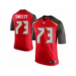 Men's Nike Tampa Bay Buccaneers #73 J. R. Sweezy Limited Red Team Color NFL Jersey