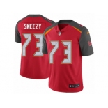 Men's Nike Tampa Bay Buccaneers #73 J. R. Sweezy Vapor Untouchable Limited Red Team Color NFL Jersey