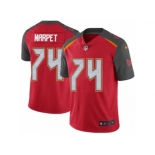 Men's Nike Tampa Bay Buccaneers #74 Ali Marpet Vapor Untouchable Limited Red Team Color NFL Jersey