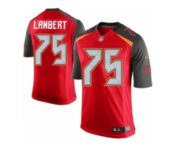 Men's Nike Tampa Bay Buccaneers #75 Davonte Lambert Limited Red Team Color NFL Jersey