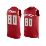 Men's Nike Tampa Bay Buccaneers #80 O. J. Howard Limited Red Player Name & Number Tank Top NFL Jersey