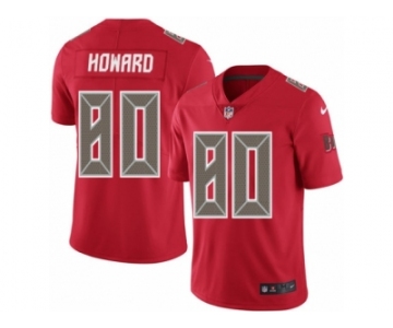 Men's Nike Tampa Bay Buccaneers #80 O. J. Howard Limited Red Rush NFL Jersey