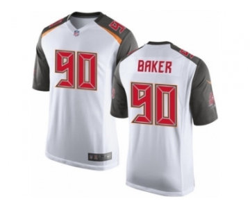 Men's Nike Tampa Bay Buccaneers #90 Chris Baker Limited White NFL Jersey