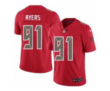 Men's Nike Tampa Bay Buccaneers #91 Robert Ayers Limited Red Rush NFL Jersey