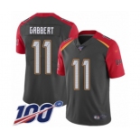 Men's Tampa Bay Buccaneers #11 Blaine Gabbert Limited Gray Inverted Legend 100th Season Football Jersey