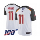 Men's Tampa Bay Buccaneers #11 Blaine Gabbert White Vapor Untouchable Limited Player 100th Season Football Jersey