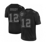 Men's Tampa Bay Buccaneers #12 Tom Brady Black 2019 Salute to Service Limited Jersey