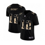 Men's Tampa Bay Buccaneers #12 Tom Brady Carbon Black Vapor Statue Of Liberty Limited Jersey