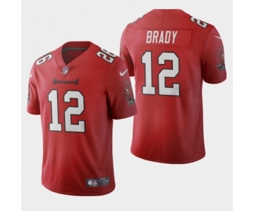 Men's Tampa Bay Buccaneers #12 Tom Brady Red 2020 Vapor Limited Jersey