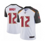 Men's Tampa Bay Buccaneers #12 Tom Brady White Vapor Untouchable Limited Player Football Jersey