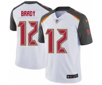 Men's Tampa Bay Buccaneers #12 Tom Brady White Vapor Untouchable Limited Player Football Jersey