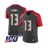 Men's Tampa Bay Buccaneers #13 Mike Evans Limited Gray Inverted Legend 100th Season Football Jersey