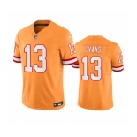 Men's Tampa Bay Buccaneers #13 Mike Evans Orange 2023 F.U.S.E. Throwback Limited Stitched Jersey