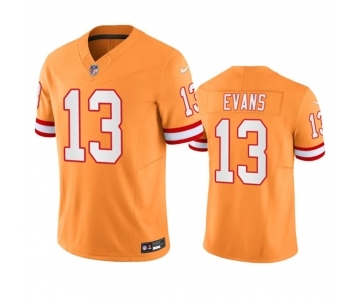 Men's Tampa Bay Buccaneers #13 Mike Evans Orange 2023 F.U.S.E. Throwback Limited Stitched Jersey