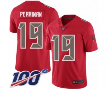 Men's Tampa Bay Buccaneers #19 Breshad Perriman Limited Red Rush Vapor Untouchable 100th Season Football Jersey