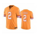 Men's Tampa Bay Buccaneers #2 Kyle Trask Orange 2023 F.U.S.E.  Throwback Limited Stitched Jersey