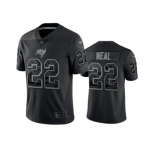 Men's Tampa Bay Buccaneers #22 Keanu Neal Black Reflective Limited Stitched Jersey