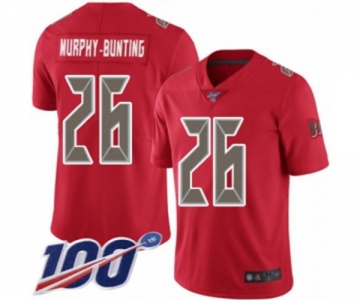 Men's Tampa Bay Buccaneers #26 Sean Murphy-Bunting Limited Red Rush Vapor Untouchable 100th Season Football Jersey