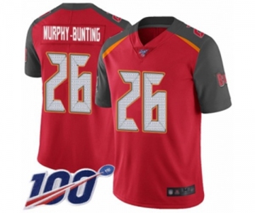 Men's Tampa Bay Buccaneers #26 Sean Murphy-Bunting Red Team Color Vapor Untouchable Limited Player 100th Season Football Jersey