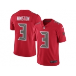 Men's Tampa Bay Buccaneers #3 Jameis Winston Nike Red Color Rush Limited Jersey