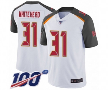 Men's Tampa Bay Buccaneers #31 Jordan Whitehead White Vapor Untouchable Limited Player 100th Season Football Jersey