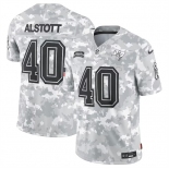 Men's Tampa Bay Buccaneers #40 Mike Alstott 2024 Arctic Camo Salute To Service Limited Stitched Football Jersey